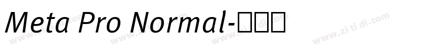 Meta Pro Normal字体转换 Meta Pro Normal字体转换